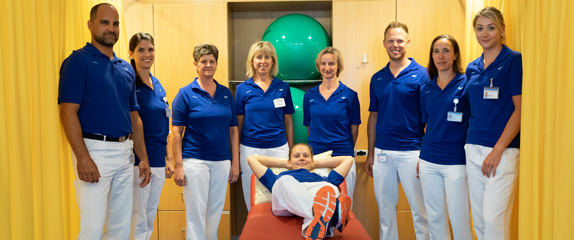 Gruppenfoto der Physiotherapie